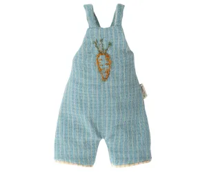 2022 Maileg Overalls with Embroidered Carrot-Size 2, Blue