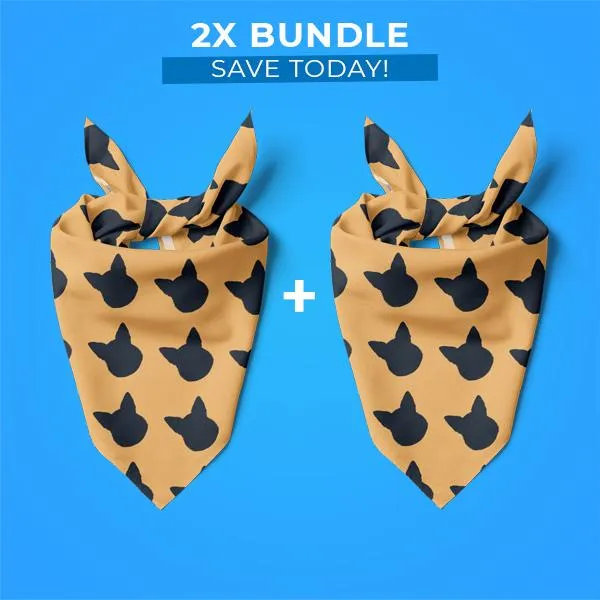 2x Pet Bandana Bundle