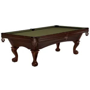 9' Brunswick Glenwood Pool Table Espresso - Ball & Claw Leg