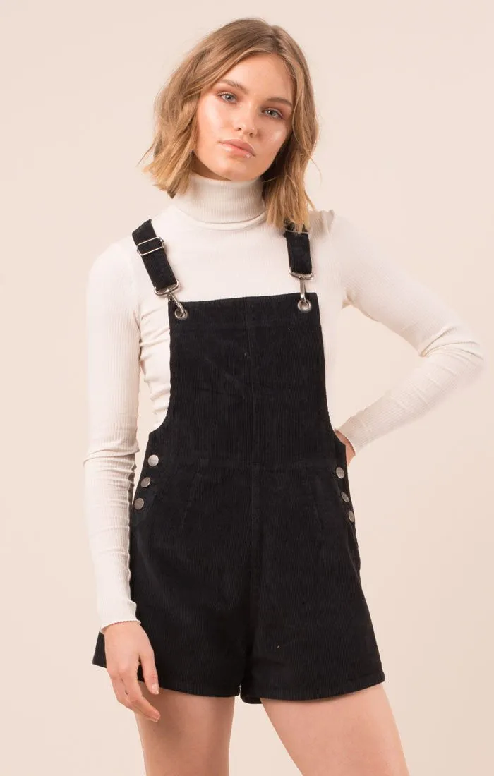 Afends Womens Dylan - Cord Short Overalls