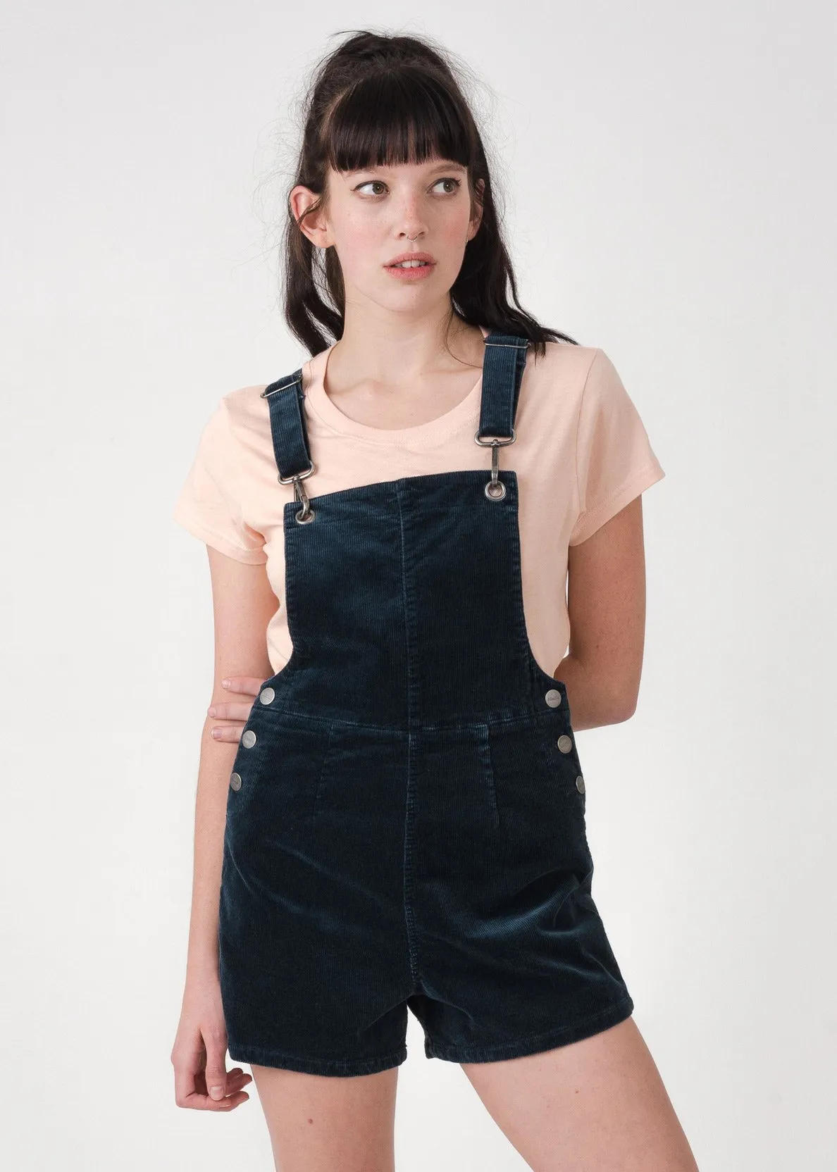 Afends Womens Dylan - Cord Short Overalls