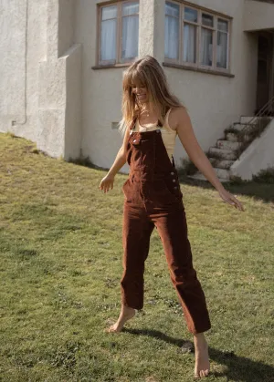 Afends Womens Holly - Long Corduroy Overalls