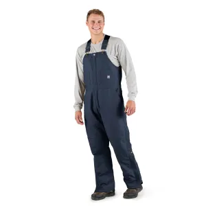 Berne Mens Navy 100% Cotton Deluxe Insulated Bib Overall