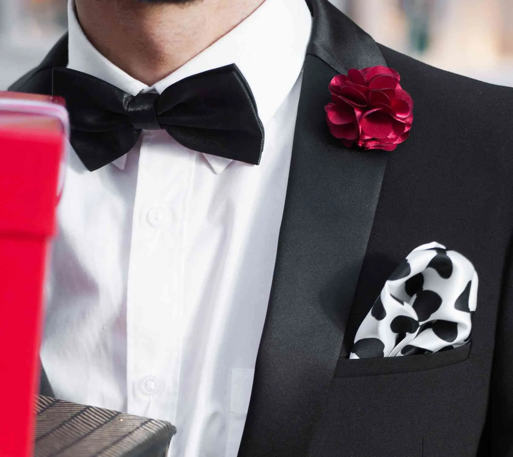 Black Silk Bow Tie