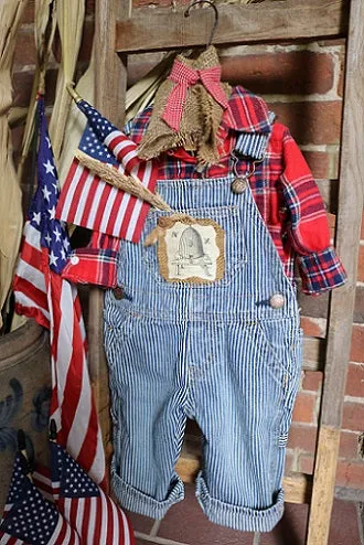 Childs 4th of July Overalls Fun and Adorable