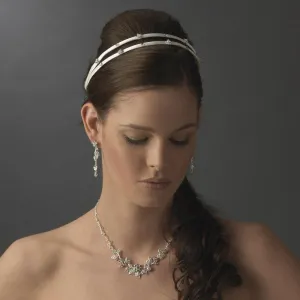 Flower Double Crystal Bridal Headband