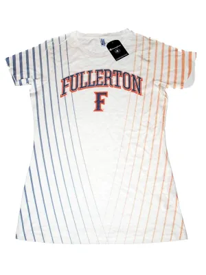 Fullerton Hornets Womens Short Sleeve T-Shirt Champion White (M)