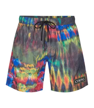 Iceberg Tie & Dye Swim Short (RGB) - IICE3MBM10OOC