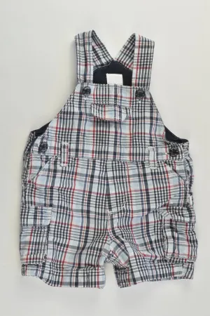 Jasper Conran Junior Size 000 (0-3 months, 62 cm) Lightweight Checked Short Overalls