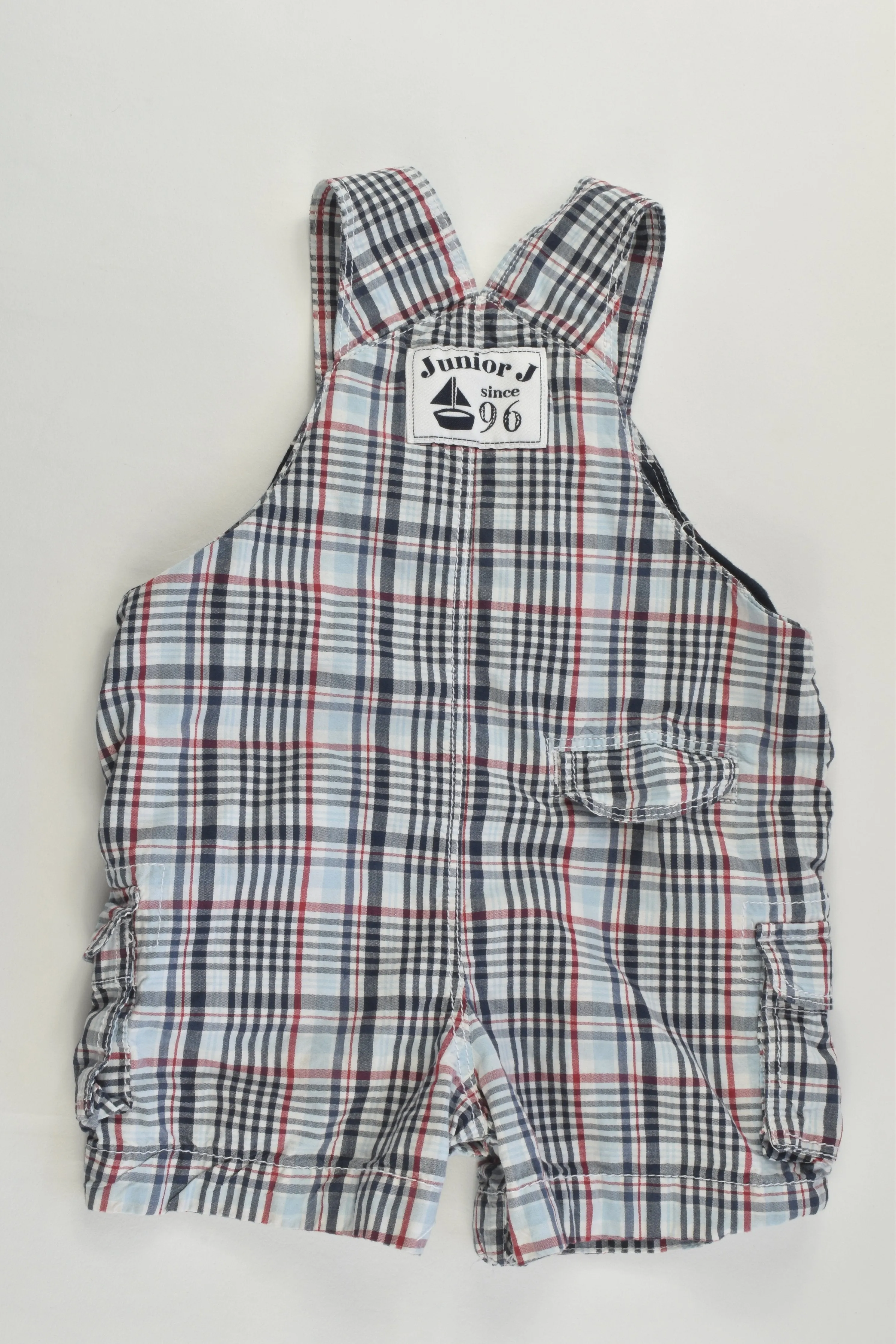 Jasper Conran Junior Size 000 (0-3 months, 62 cm) Lightweight Checked Short Overalls