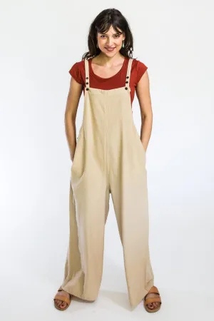 Juanita Overalls Long - Oatmeal