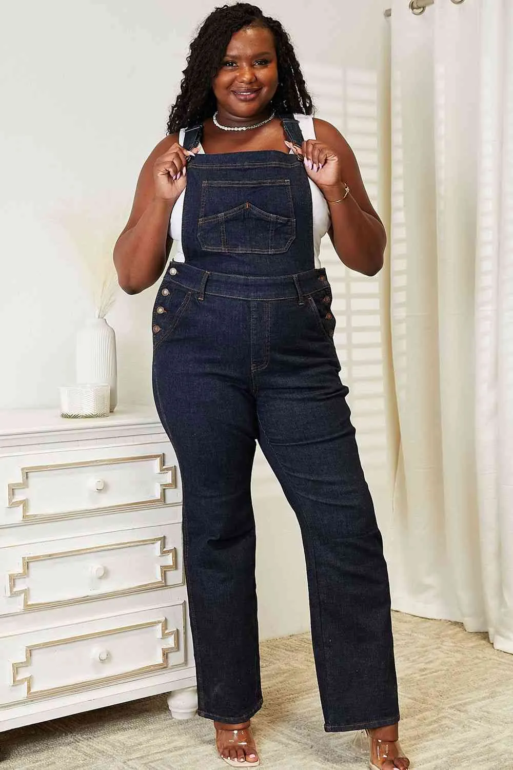 Judy Blue High Waist Classic Denim Overalls