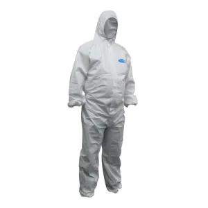 MAXISAFE Koolguard Disposable White Protective Coverall M - 5XL Overall Suit