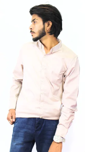 Mens light brown casual shirt