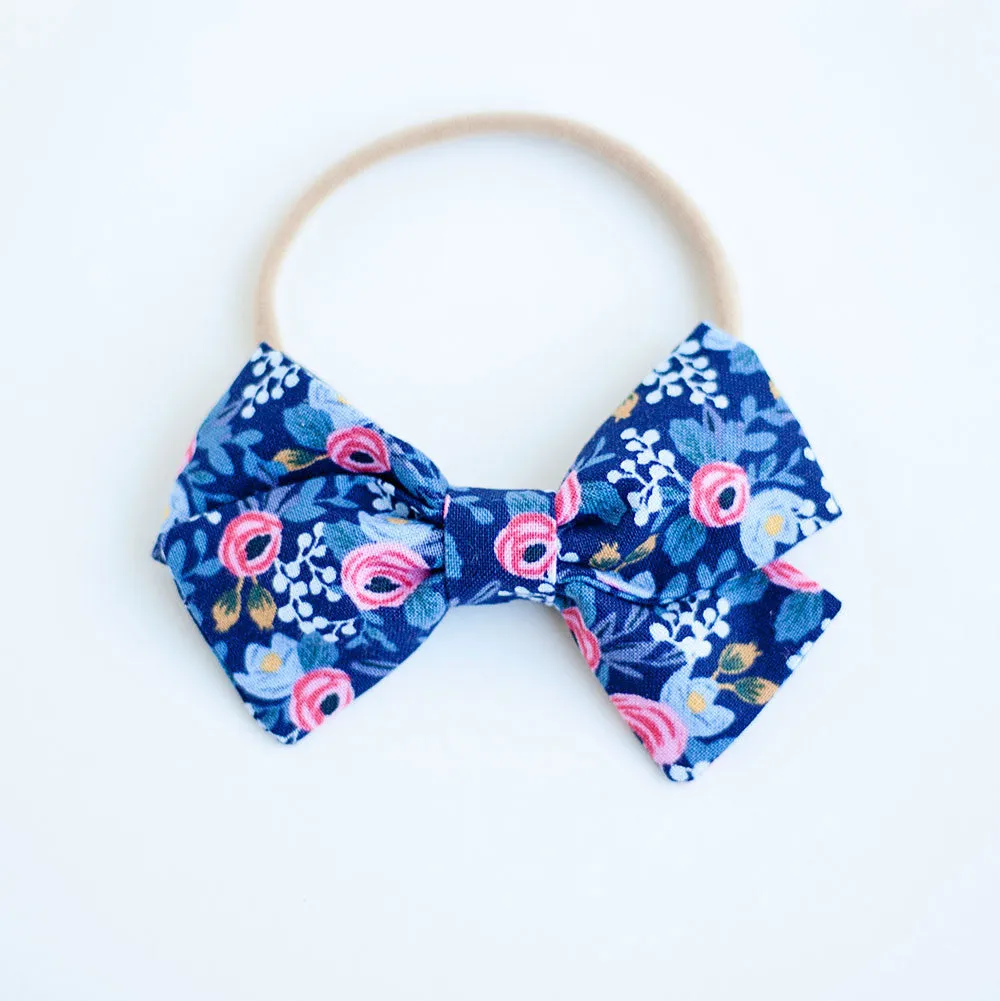 Men's Necktie / Rosa In Navy