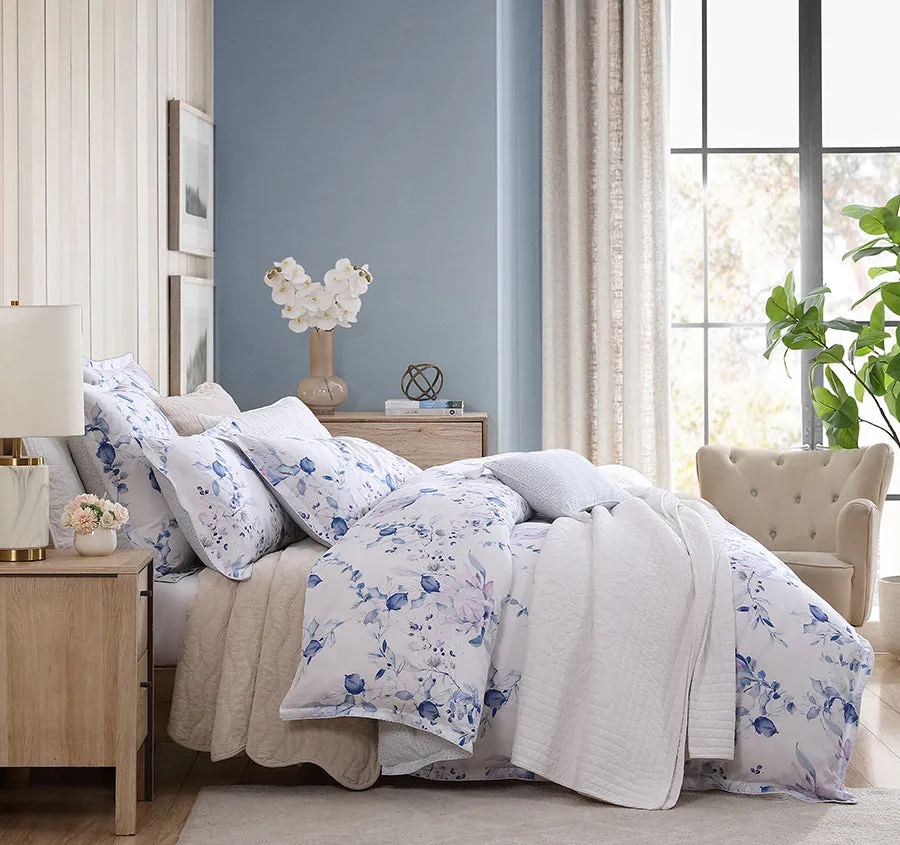 Millicent Quilt Cover Set Range Chambray