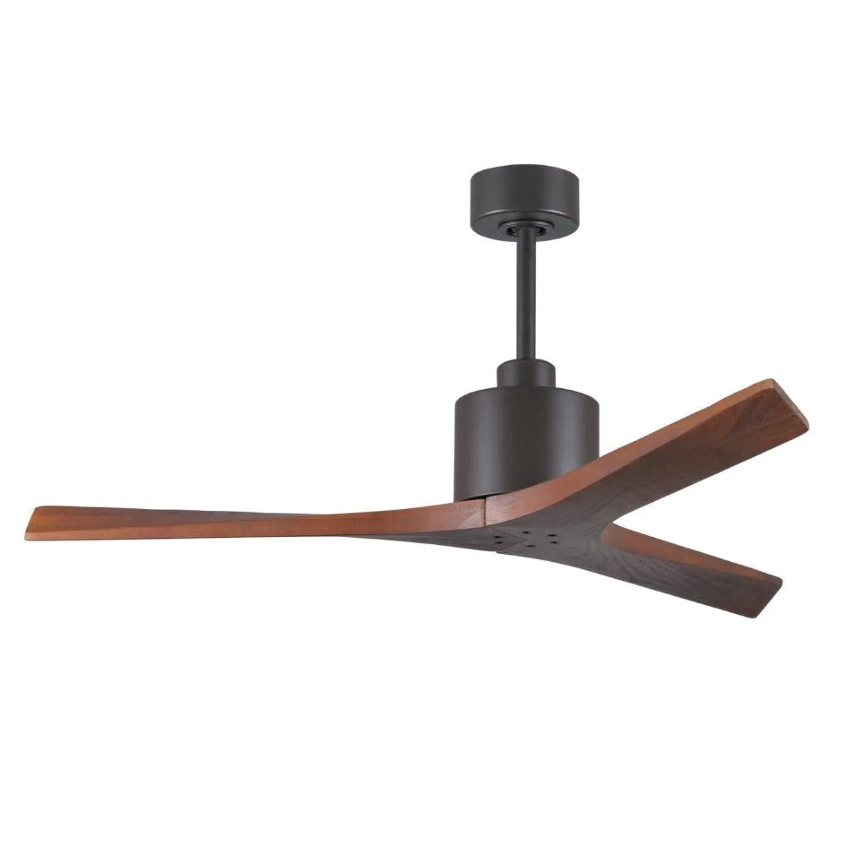 Mollywood 52 Inch Bronze and Walnut Damp Rated Ceiling Fan with Remote