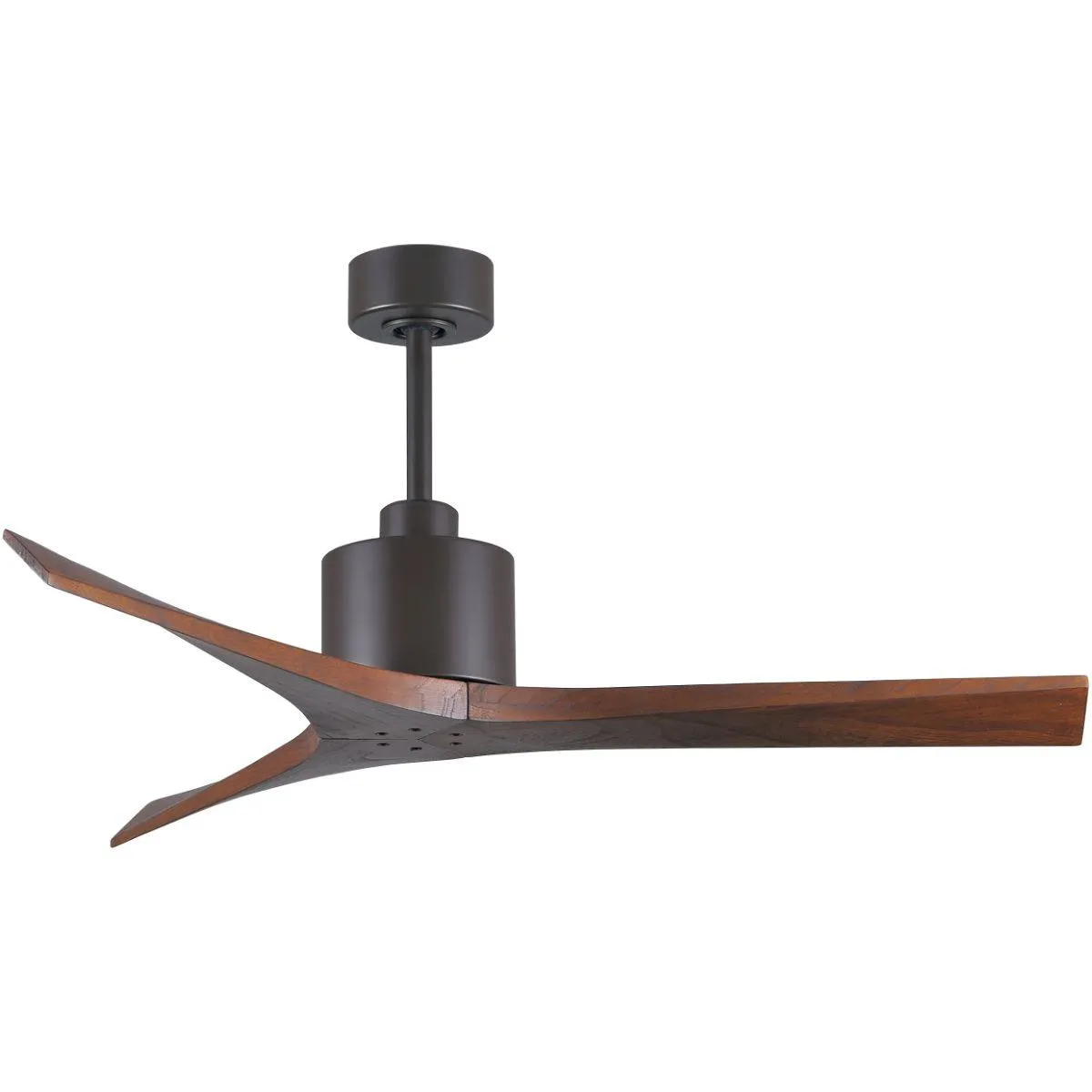 Mollywood 52 Inch Bronze and Walnut Damp Rated Ceiling Fan with Remote