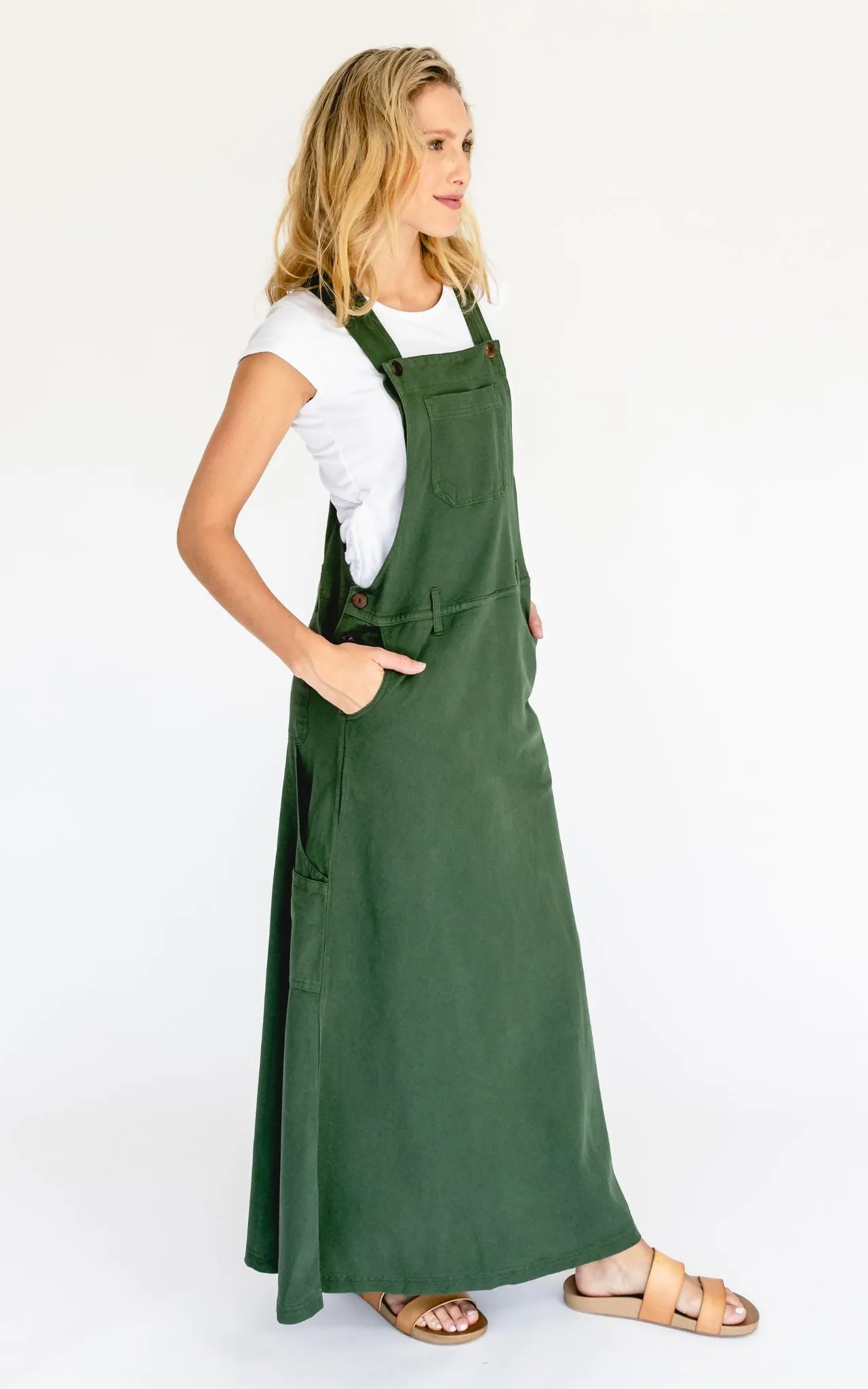 Overall Maxi Dress - Green