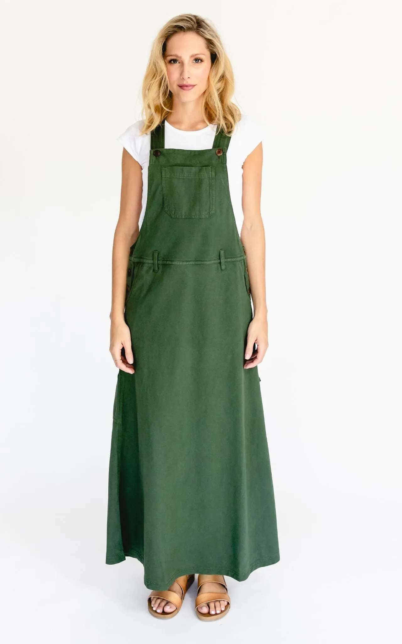 Overall Maxi Dress - Green