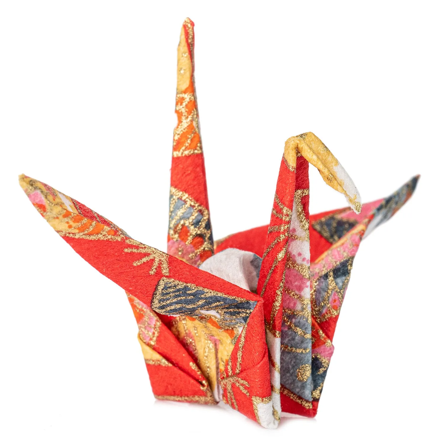 Pack 10 Red Japanese Origami Crane Birds