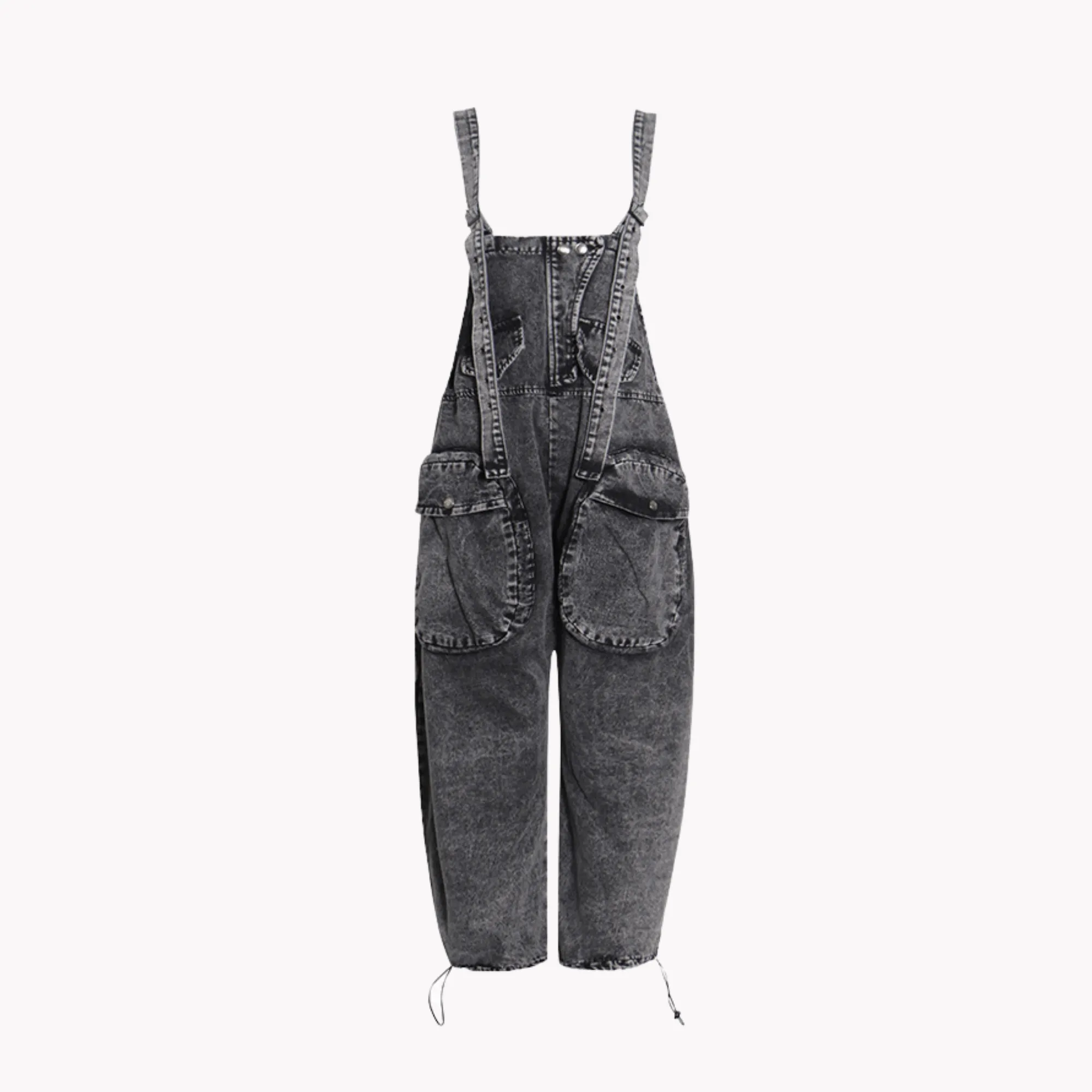 Pre Order:  Black Denim Overalls