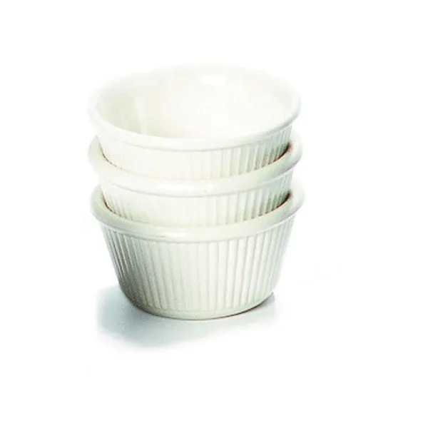 Ramekin 2oz Fluted White- Pack 24