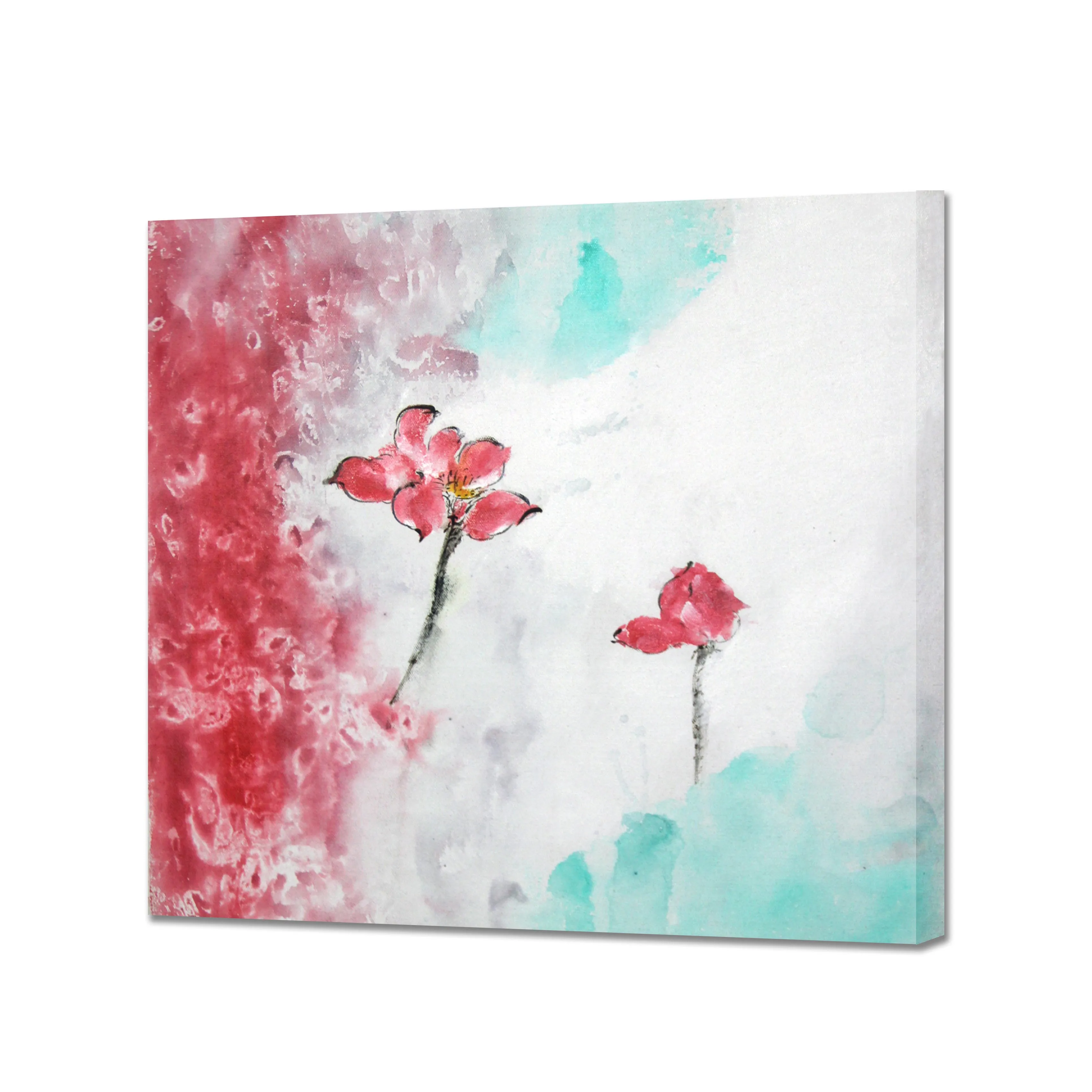 Red Flower Canvas Wall Art