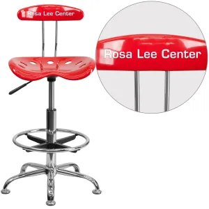 Red Tractor Stool LF-215-RED-TXTEMB-VYL-GG