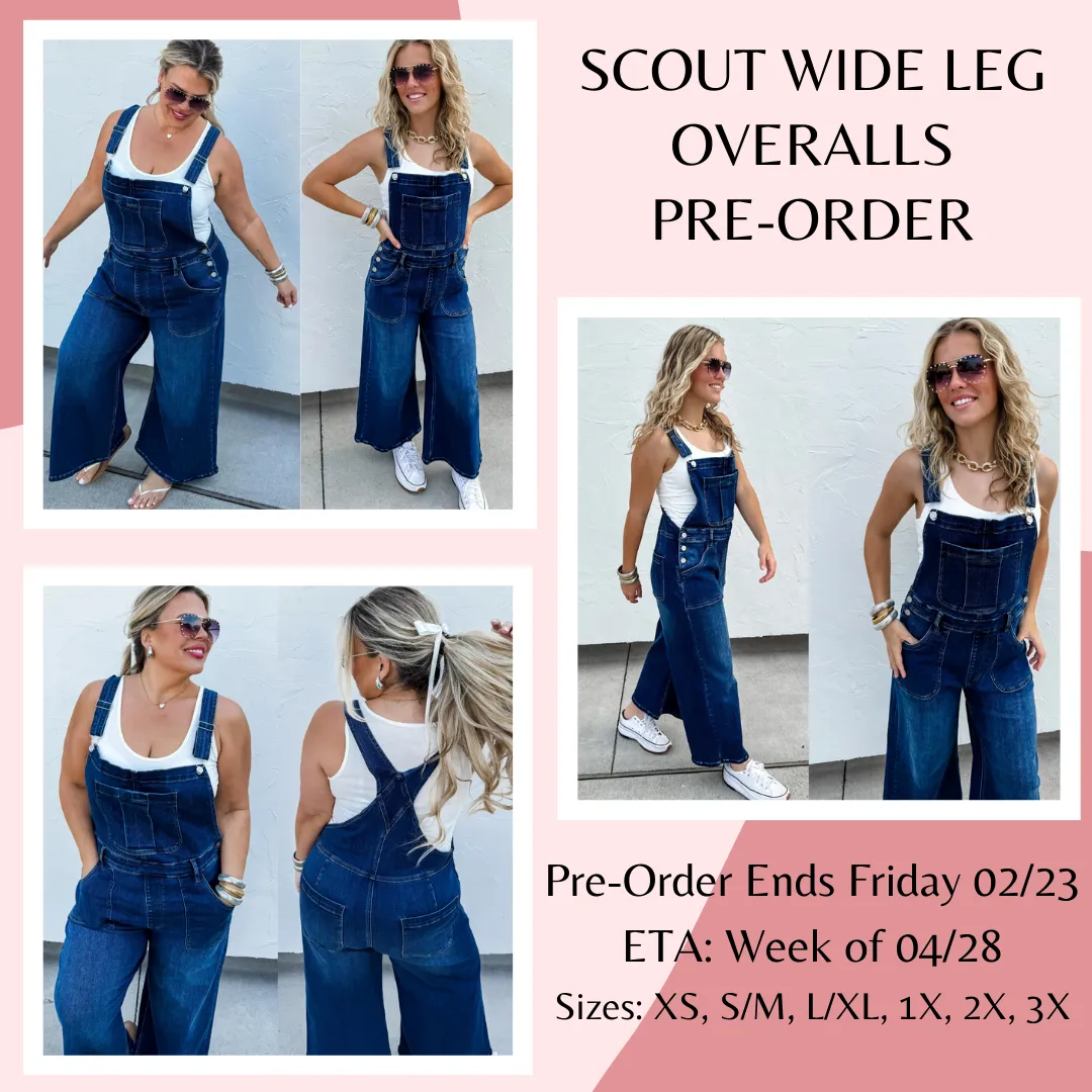 Scout Wide Leg Overalls Pre-Order