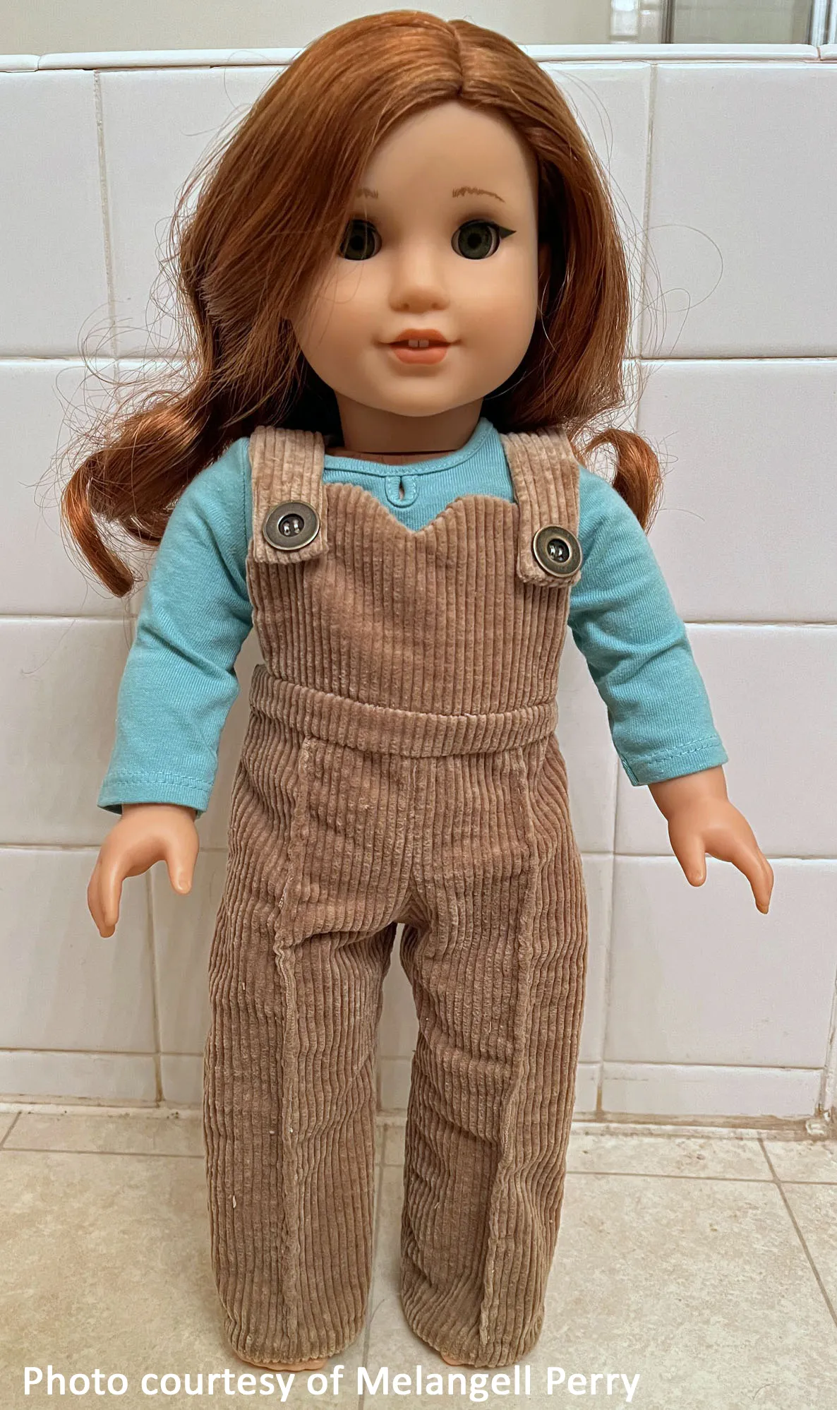 Sweetheart Overalls Inch Doll Sewing Pattern