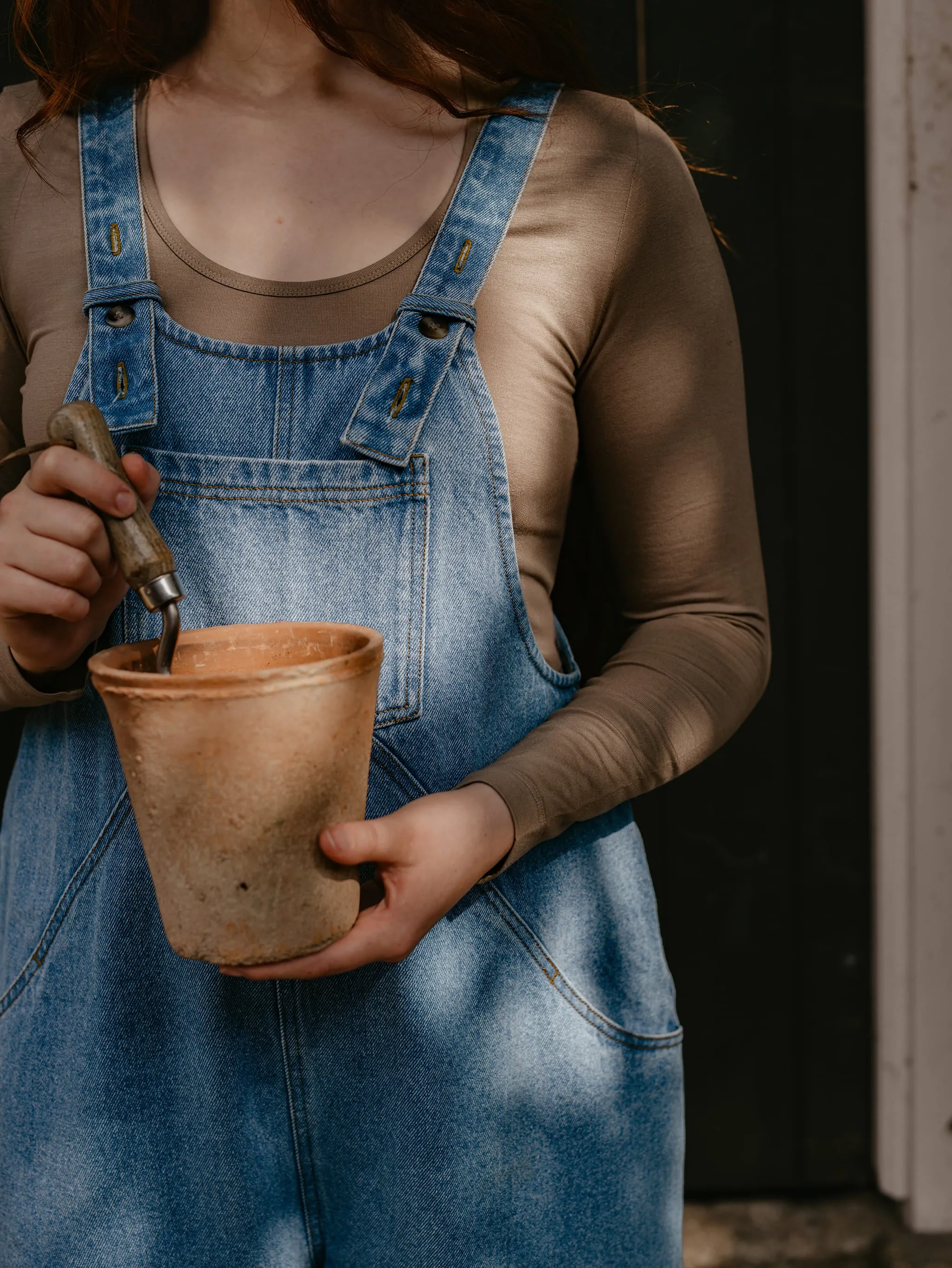 The Oversized Denim Dungaree -  Women's