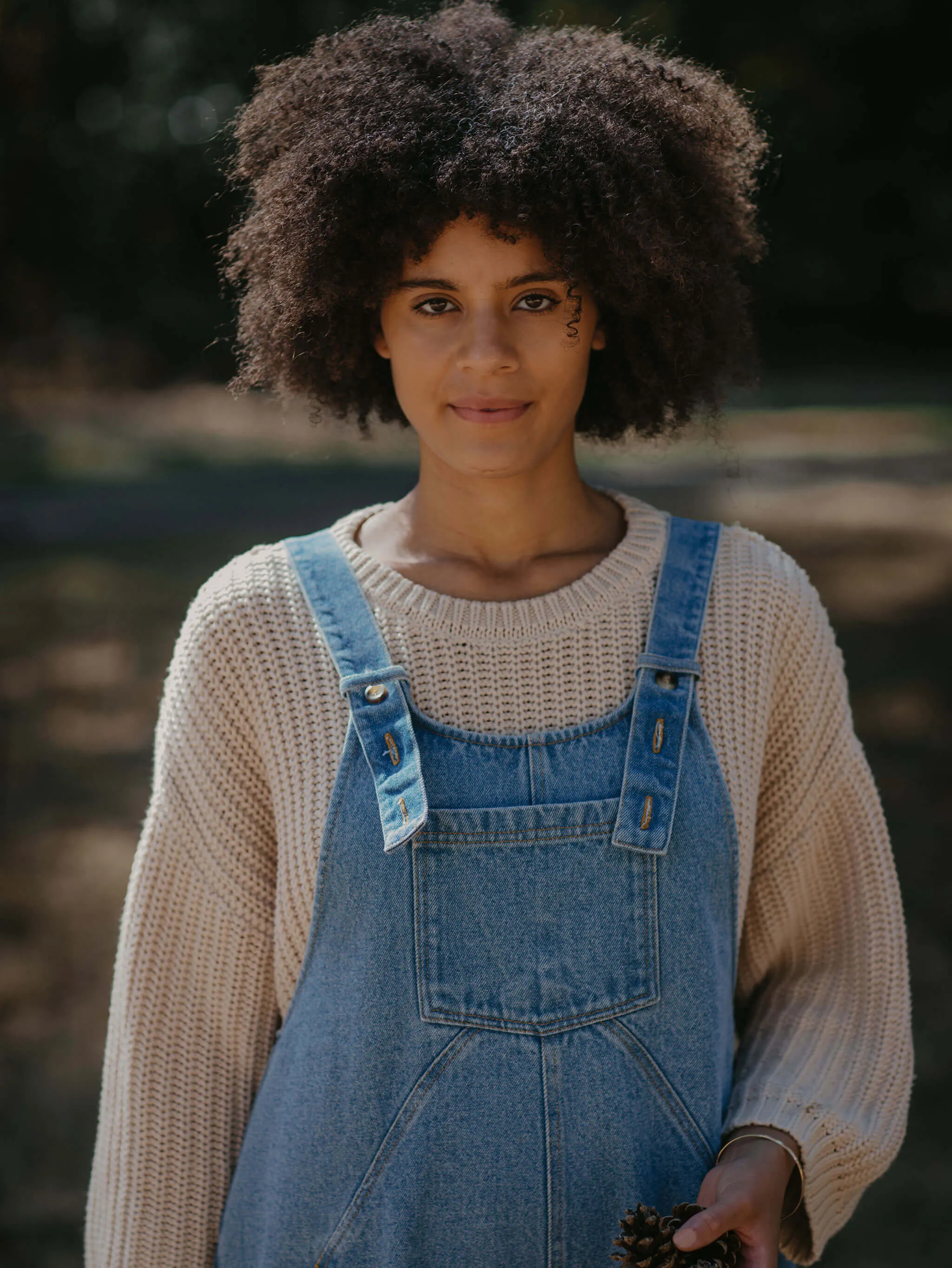 The Oversized Denim Dungaree -  Women's