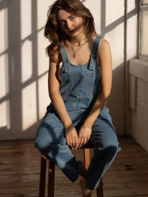 The Oversized Denim Dungaree -  Women's