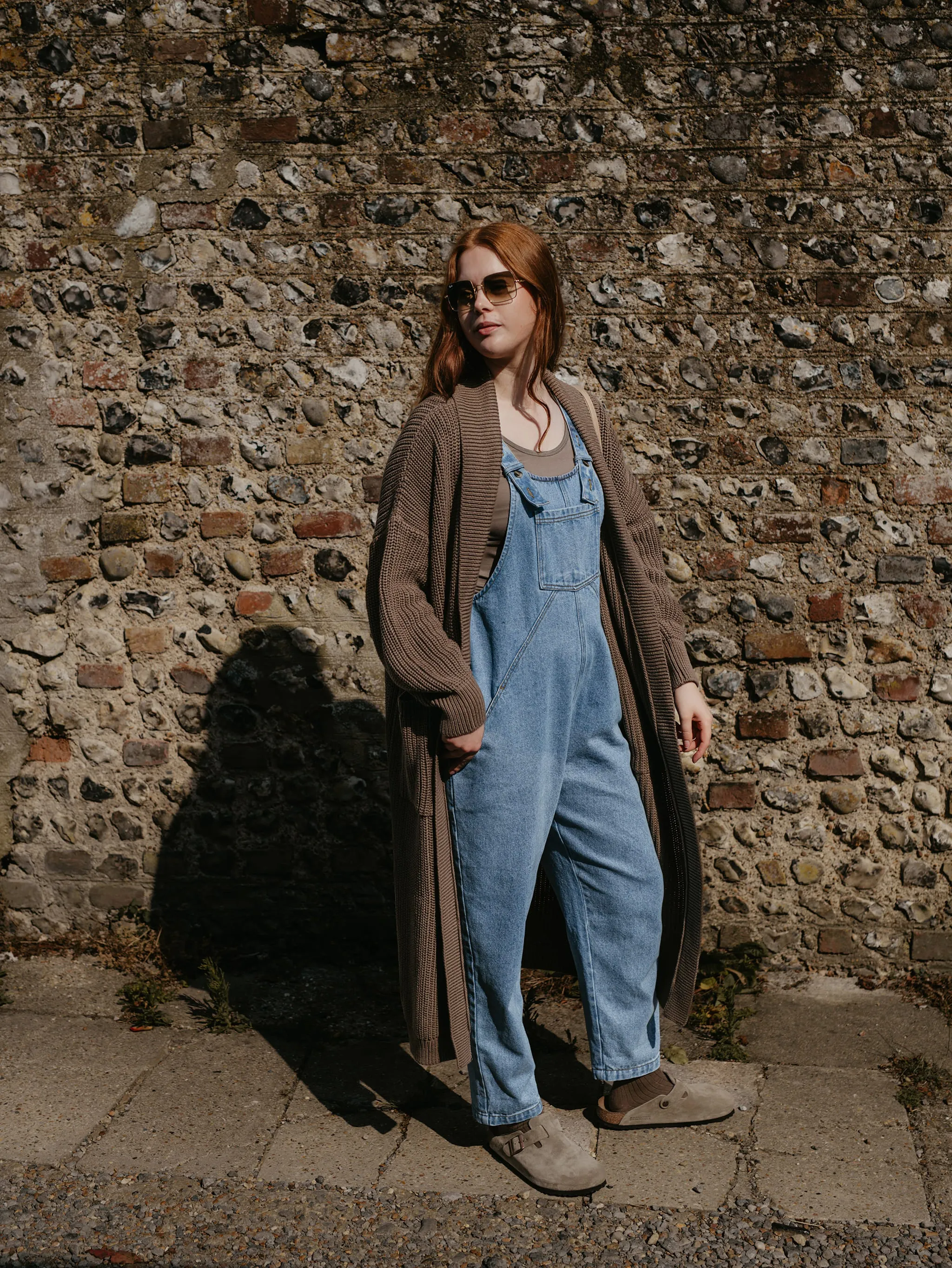 The Oversized Denim Dungaree -  Women's