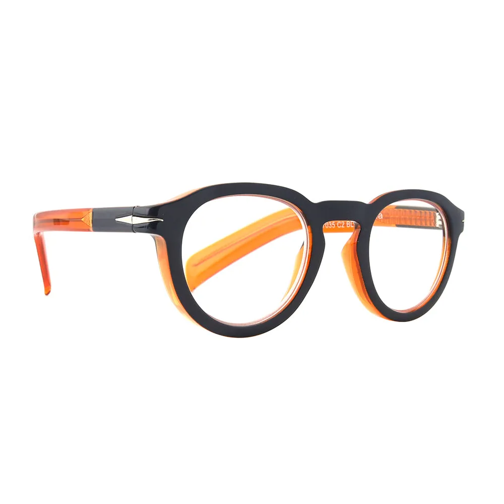 THEODORE | Navy Blue | Transparent Orange | Blue Light