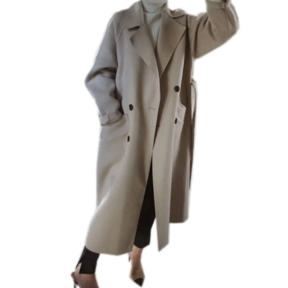 Womens Long Coat With Belt