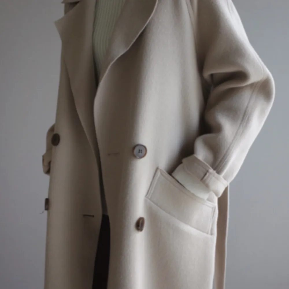 Womens Long Coat With Belt